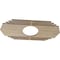 Ekena Millwork Chrysler Wood Fretwork Pierced Ceiling Medallion, Birch, 18"W x 9"H x 4 3/4"ID x 3/8"T CMWP18X09X0375CSBI - alternate 2